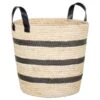 B&M Striped Basket - Mono -Household Items Shop 395928 mono stripe basket1