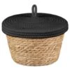 B&M Kendall Basket With Lid - Black -Household Items Shop 395974 kendall basket with lid black 2