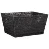 B&M Vannes Heart Cut Out Wicker Basket - Black -Household Items Shop 395980 heart cut out wicker basket black