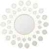 B&M Gold Mirrored Petal Mirror 1 B&M Gold Mirrored Petal Mirror -Household Items Shop 396239 gold mirror