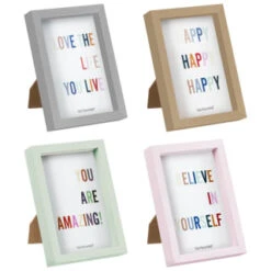 B&M Colourblock Frame 4 X 6" - Gold 7 B&M Colourblock Frame 4 X 6" - Gold -Household Items Shop 396247 396248 396249 396250 basic colourblock frame 4x6 group