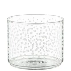 B&M Printed Glass Stackable Storage Jars 3pc - White -Household Items Shop 396484 3pk printed glass stackable storage jars white 5