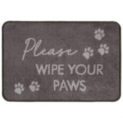 B&M Super Soft Pet Doormat - Grey