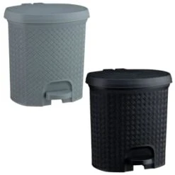 B&M Knit Peddle Bin - Grey -Household Items Shop 400122 400123 knit peddle bin